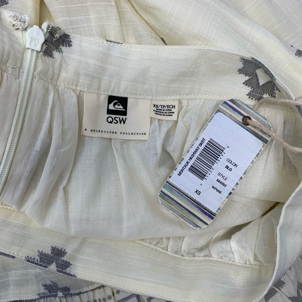 Quicksilver XS Maxi Skirt Montauk Highway NWT - Picture 2 of 9